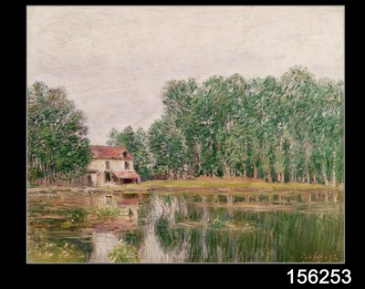 Le rive del canale a Moret-sur-Loing, 1892 da Alfred Sisley
